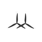 Hot GEMFAN 1050 10 Inch 3-Blade Propeller Black Glass Fiber Nylon Macroquad for Longrange DIY Drone 1CW+1CCW Accessories Parts